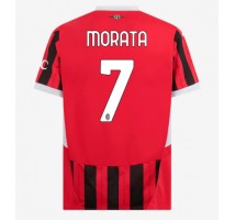 AC Milan Alvaro Morata #7 Koszulka Podstawowa 2024-25 Krótki Rękaw