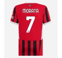 AC Milan Alvaro Morata #7 Koszulka Podstawowa damskie 2024-25 Krótki Rękaw