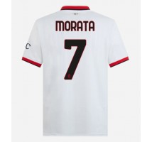 AC Milan Alvaro Morata #7 Koszulka Wyjazdowa 2024-25 Krótki Rękaw