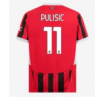 AC Milan Christian Pulisic #11 Koszulka Podstawowa 2024-25 Krótki Rękaw