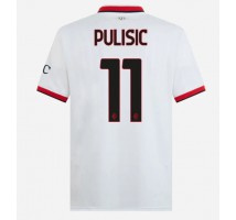 AC Milan Christian Pulisic #11 Koszulka Wyjazdowa 2024-25 Krótki Rękaw