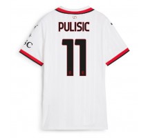 AC Milan Christian Pulisic #11 Koszulka Wyjazdowa damskie 2024-25 Krótki Rękaw