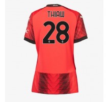 AC Milan Malick Thiaw #28 Koszulka Podstawowa damskie 2023-24 Krótki Rękaw