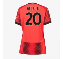 AC Milan Pierre Kalulu #20 Koszulka Podstawowa damskie 2023-24 Krótki Rękaw