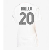 AC Milan Pierre Kalulu #20 Koszulka Wyjazdowa damskie 2023-24 Krótki Rękaw
