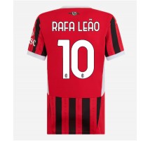 AC Milan Rafael Leao #10 Koszulka Podstawowa damskie 2024-25 Krótki Rękaw