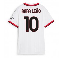 AC Milan Rafael Leao #10 Koszulka Wyjazdowa damskie 2024-25 Krótki Rękaw