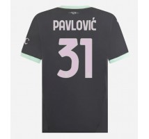 AC Milan Strahinja Pavlovic #31 Koszulka Trzecia 2024-25 Krótki Rękaw