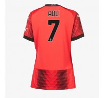 AC Milan Yacine Adli #7 Koszulka Podstawowa damskie 2023-24 Krótki Rękaw