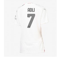 AC Milan Yacine Adli #7 Koszulka Wyjazdowa damskie 2023-24 Krótki Rękaw