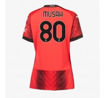 AC Milan Yunus Musah #80 Koszulka Podstawowa damskie 2023-24 Krótki Rękaw
