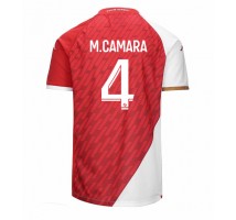 AS Monaco Mohamed Camara #4 Koszulka Podstawowa 2023-24 Krótki Rękaw