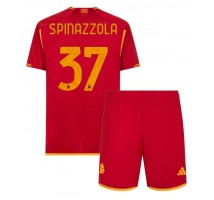 AS Roma Leonardo Spinazzola #37 Koszulka Podstawowa dzieci 2023-24 Krótki Rękaw (+ krótkie spodenki)
