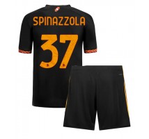 AS Roma Leonardo Spinazzola #37 Koszulka Trzecia dzieci 2023-24 Krótki Rękaw (+ krótkie spodenki)