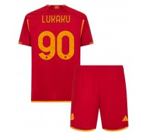 AS Roma Romelu Lukaku #90 Koszulka Podstawowa dzieci 2023-24 Krótki Rękaw (+ krótkie spodenki)
