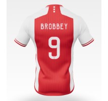 Ajax Brian Brobbey #9 Koszulka Podstawowa 2023-24 Krótki Rękaw
