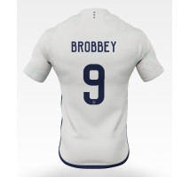 Ajax Brian Brobbey #9 Koszulka Wyjazdowa 2023-24 Krótki Rękaw