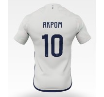 Ajax Chuba Akpom #10 Koszulka Wyjazdowa 2023-24 Krótki Rękaw