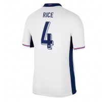 Anglia Declan Rice #4 Koszulka Podstawowa ME 2024 Krótki Rękaw
