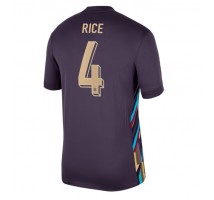 Anglia Declan Rice #4 Koszulka Wyjazdowa ME 2024 Krótki Rękaw