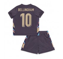 Anglia Jude Bellingham #10 Koszulka Wyjazdowa dzieci ME 2024 Krótki Rękaw (+ krótkie spodenki)