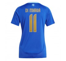 Argentyna Angel Di Maria #11 Koszulka Wyjazdowa damskie Copa America 2024 Krótki Rękaw