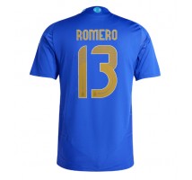 Argentyna Cristian Romero #13 Koszulka Wyjazdowa Copa America 2024 Krótki Rękaw