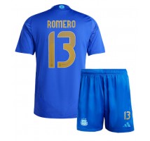 Argentyna Cristian Romero #13 Koszulka Wyjazdowa dzieci Copa America 2024 Krótki Rękaw (+ krótkie spodenki)