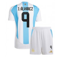 Argentyna Julian Alvarez #9 Koszulka Podstawowa dzieci Copa America 2024 Krótki Rękaw (+ krótkie spodenki)