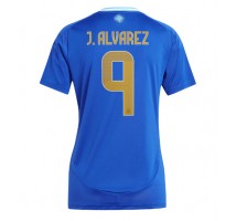 Argentyna Julian Alvarez #9 Koszulka Wyjazdowa damskie Copa America 2024 Krótki Rękaw