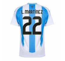 Argentyna Lautaro Martinez #22 Koszulka Podstawowa Copa America 2024 Krótki Rękaw