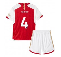 Arsenal Ben White #4 Koszulka Podstawowa dzieci 2023-24 Krótki Rękaw (+ krótkie spodenki)
