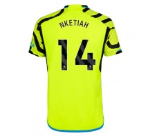 Arsenal Eddie Nketiah #14 Koszulka Wyjazdowa 2023-24 Krótki Rękaw