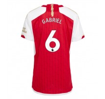 Arsenal Gabriel Magalhaes #6 Koszulka Podstawowa damskie 2023-24 Krótki Rękaw