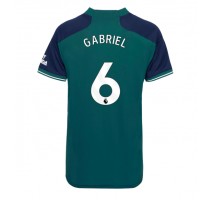 Arsenal Gabriel Magalhaes #6 Koszulka Trzecia damskie 2023-24 Krótki Rękaw