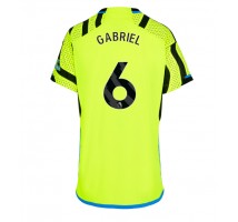 Arsenal Gabriel Magalhaes #6 Koszulka Wyjazdowa damskie 2023-24 Krótki Rękaw