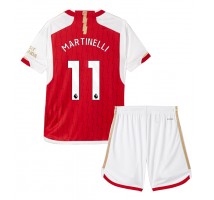 Arsenal Gabriel Martinelli #11 Koszulka Podstawowa dzieci 2023-24 Krótki Rękaw (+ krótkie spodenki)