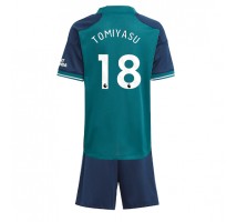 Arsenal Takehiro Tomiyasu #18 Koszulka Trzecia dzieci 2023-24 Krótki Rękaw (+ krótkie spodenki)