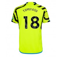 Arsenal Takehiro Tomiyasu #18 Koszulka Wyjazdowa 2023-24 Krótki Rękaw