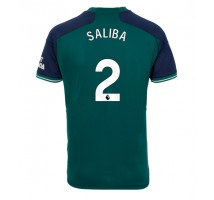 Arsenal William Saliba #2 Koszulka Trzecia 2023-24 Krótki Rękaw
