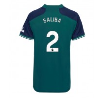 Arsenal William Saliba #2 Koszulka Trzecia damskie 2023-24 Krótki Rękaw