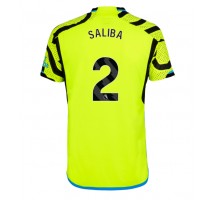 Arsenal William Saliba #2 Koszulka Wyjazdowa 2023-24 Krótki Rękaw