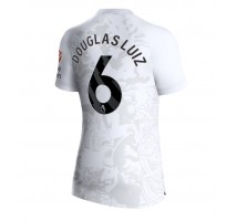 Aston Villa Douglas Luiz #6 Koszulka Wyjazdowa damskie 2023-24 Krótki Rękaw