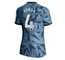 Aston Villa Ezri Konsa #4 Koszulka Trzecia damskie 2023-24 Krótki Rękaw