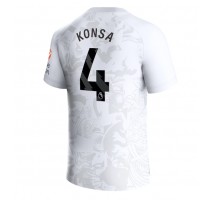 Aston Villa Ezri Konsa #4 Koszulka Wyjazdowa 2023-24 Krótki Rękaw