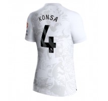 Aston Villa Ezri Konsa #4 Koszulka Wyjazdowa damskie 2023-24 Krótki Rękaw