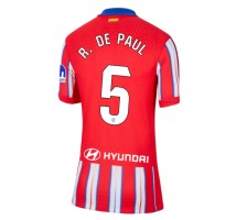 Atletico Madrid Rodrigo De Paul #5 Koszulka Podstawowa damskie 2024-25 Krótki Rękaw