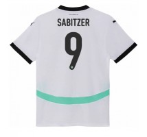 Austria Marcel Sabitzer #9 Koszulka Wyjazdowa ME 2024 Krótki Rękaw