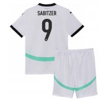 Austria Marcel Sabitzer #9 Koszulka Wyjazdowa dzieci ME 2024 Krótki Rękaw (+ krótkie spodenki)