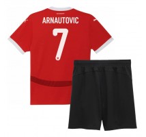 Austria Marko Arnautovic #7 Koszulka Podstawowa dzieci ME 2024 Krótki Rękaw (+ krótkie spodenki)